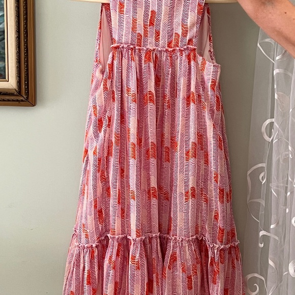 LEMLEM sundress size S, orangey peach and white. - Picture 2 of 5